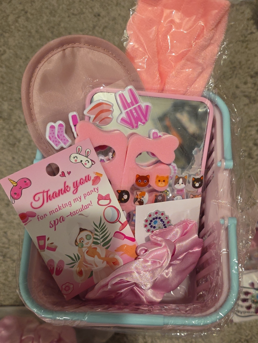 Ultimate Kids Spa Party Favor Basket Bundle - Girls Sleepover Slumber Birthday